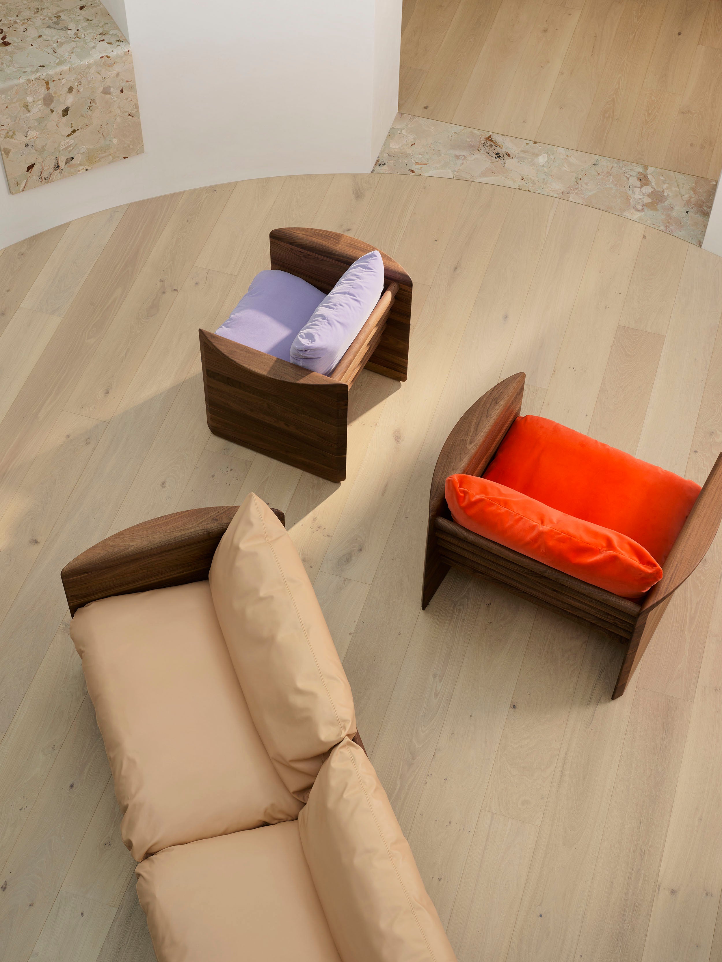 Cove 3 Seat Sofa - Walnut