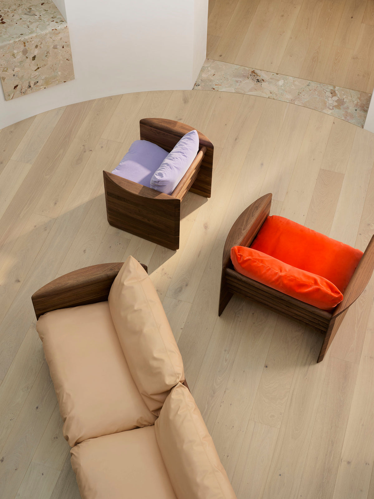 Cove 3 Seat Sofa - Walnut