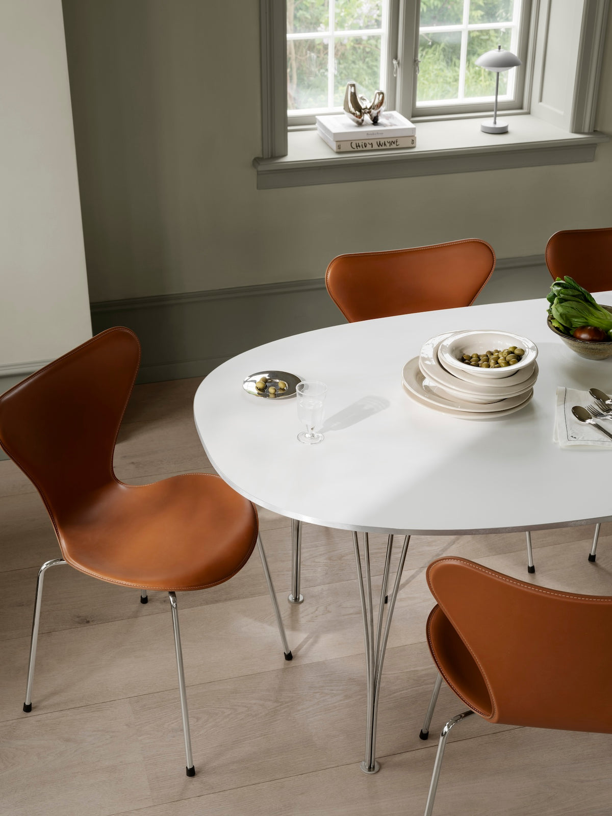 Series 7 Tailored Chair, Brown/Chromed