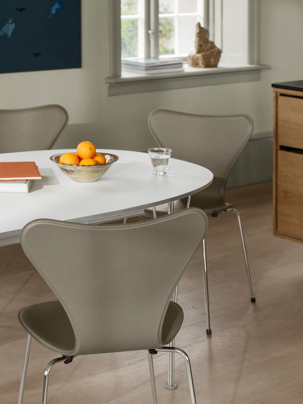 Series 7 Tailored Chair, Brown/Chromed