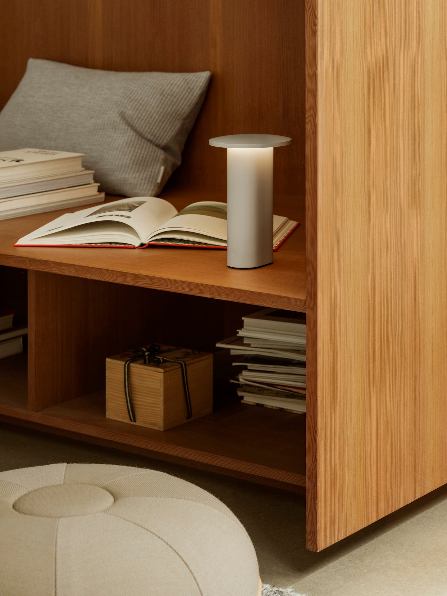 Solae Portable Lamp - Warm Grey