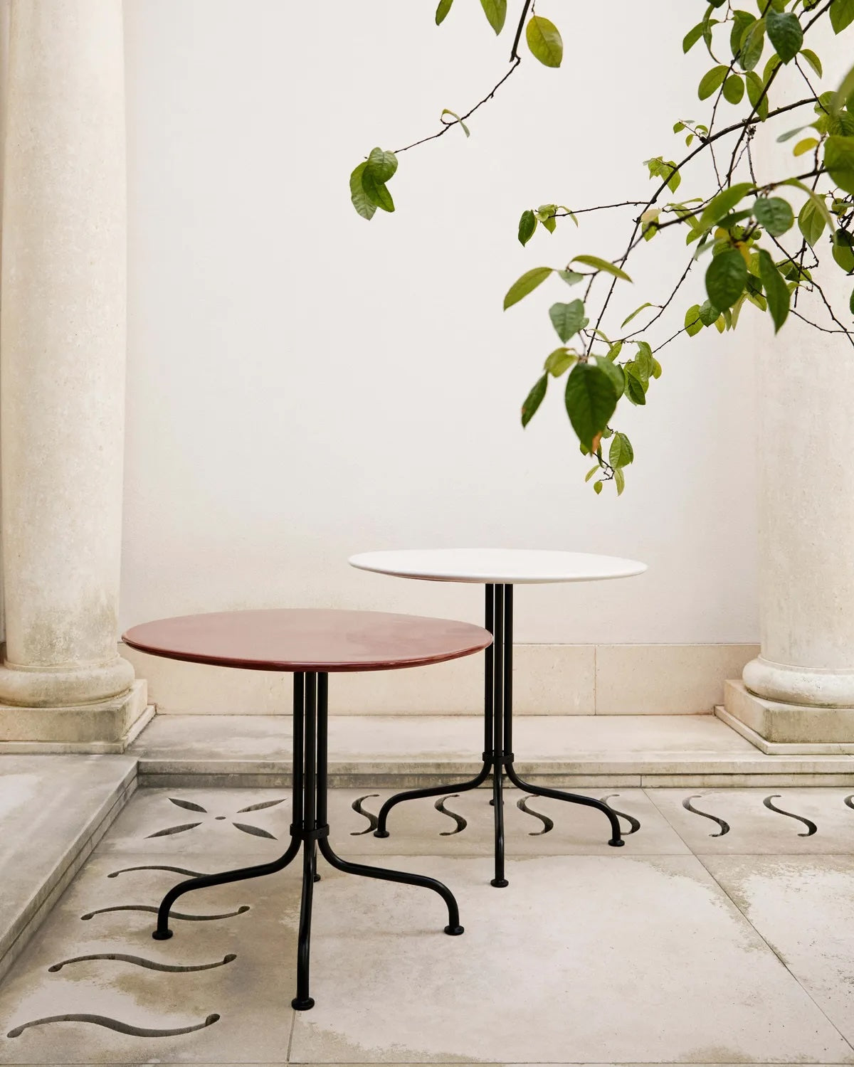 Carmel Bistro Dining Table Clam White