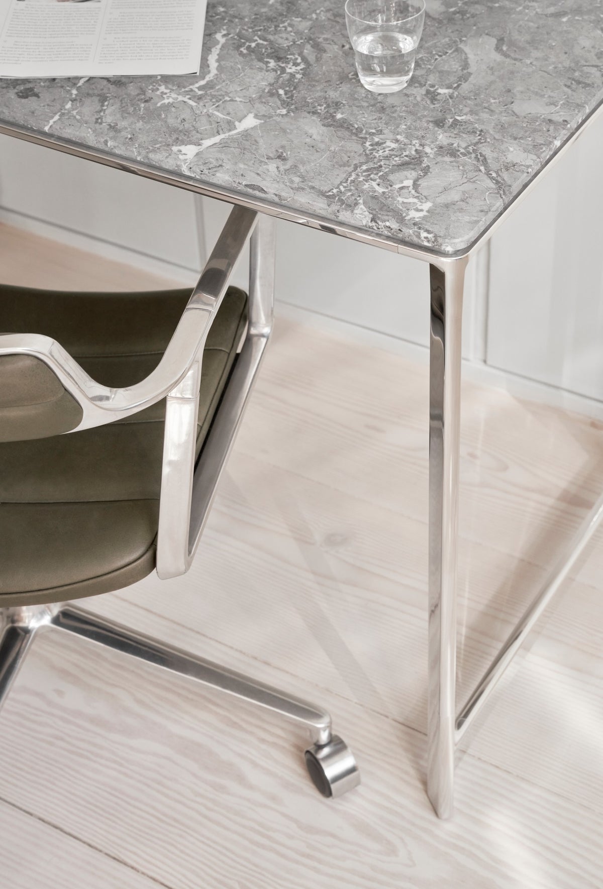 Vipp430 Studio Desk - Ocean Grey Marble